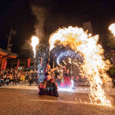 大須大道町人祭12年目の火付盗賊ファイヤーショー