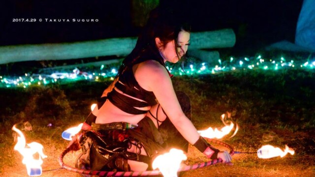 ファイアーフラフープ