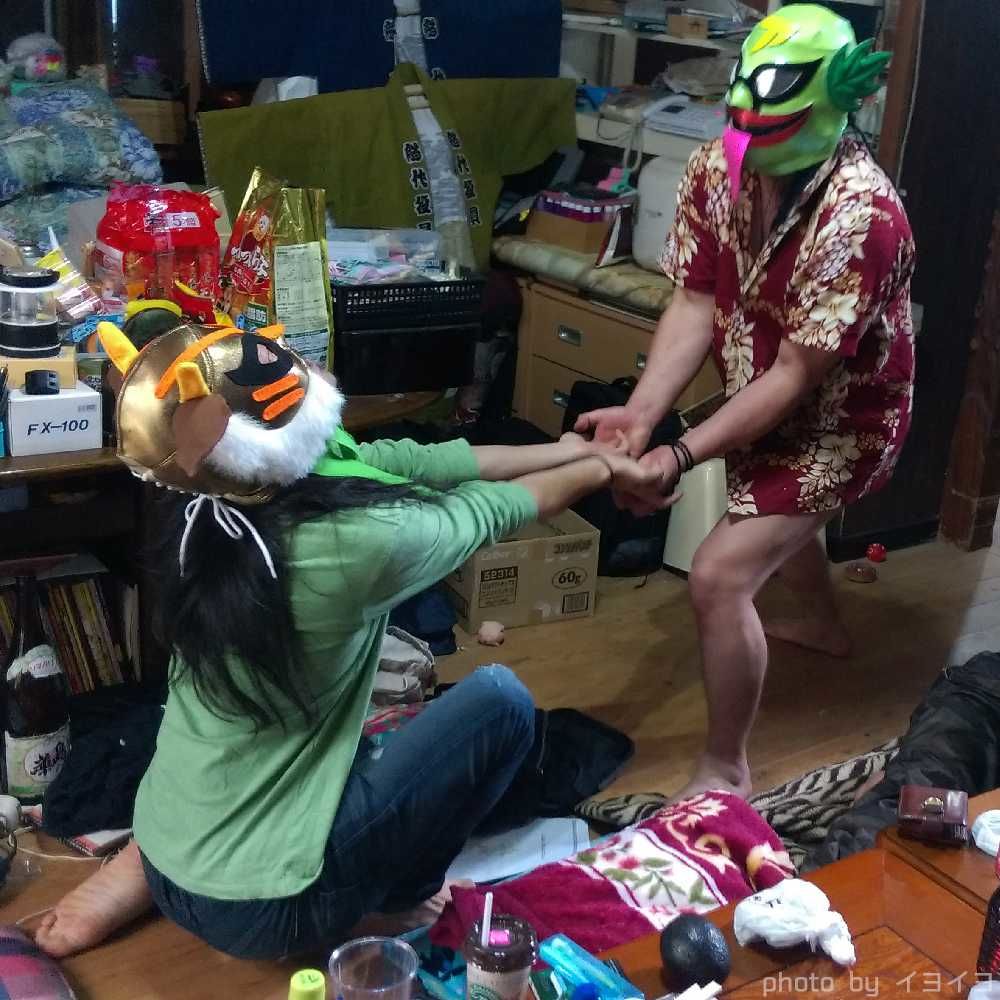 キョンとアシタバの覆面