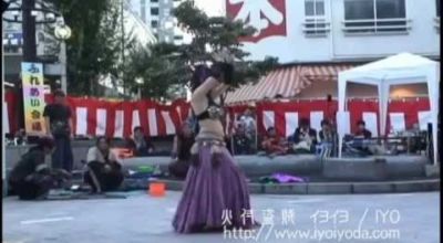 イヨイヨダンスソロ 2007年 【火蛇サラマンドラ】火付盗賊イヨイヨ Fusion Belly Dance @ 大須大道町人祭