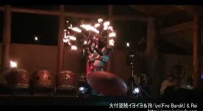 【火蛇サラマンドラ】火付盗賊イヨイヨ＆玲　Fire Belly Dance Duo炎扇