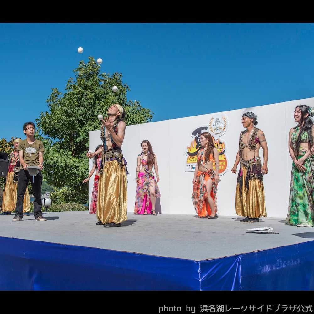 ホテルイベントでアラビアンナイト大道芸