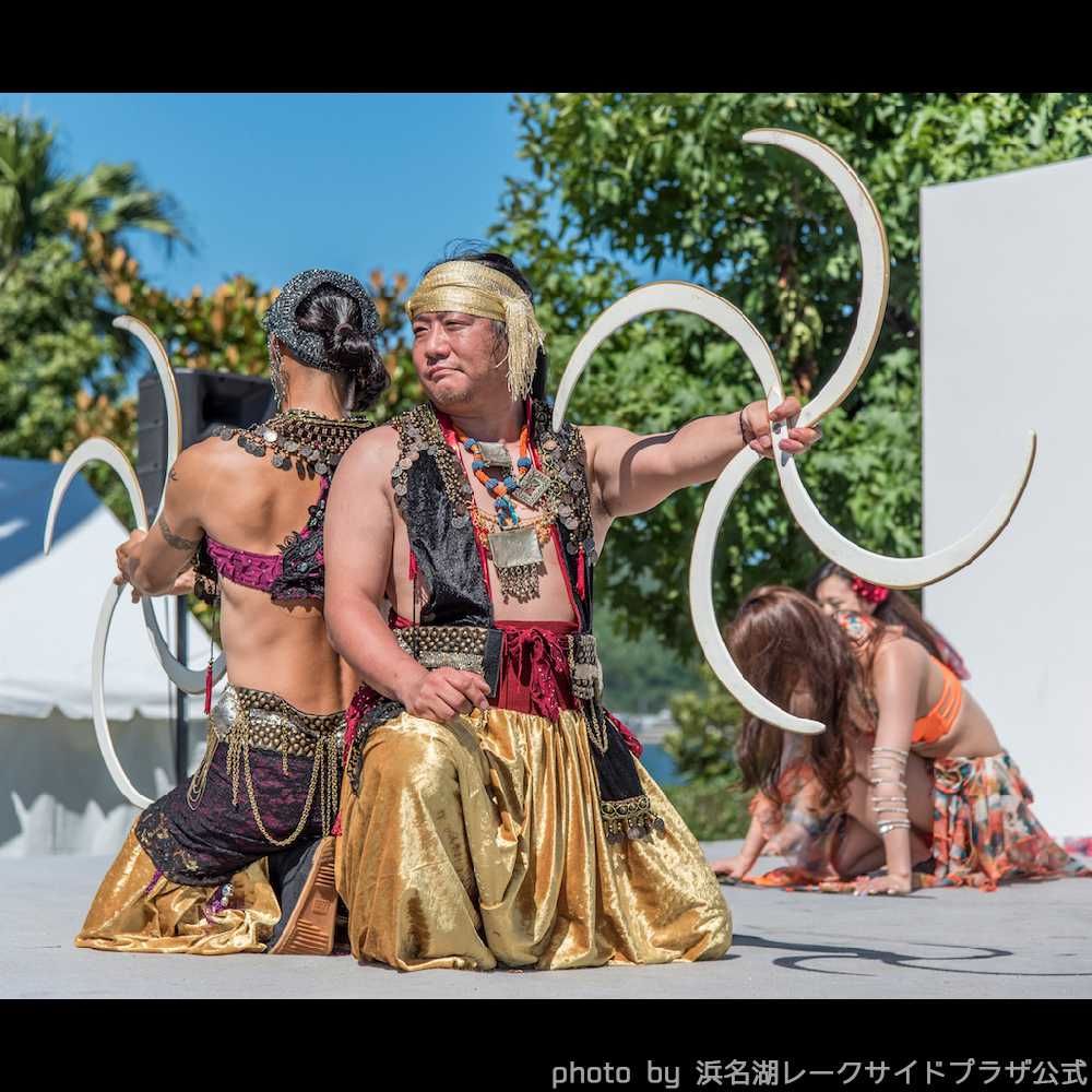 ホテルイベントでアラビアンナイト大道芸
