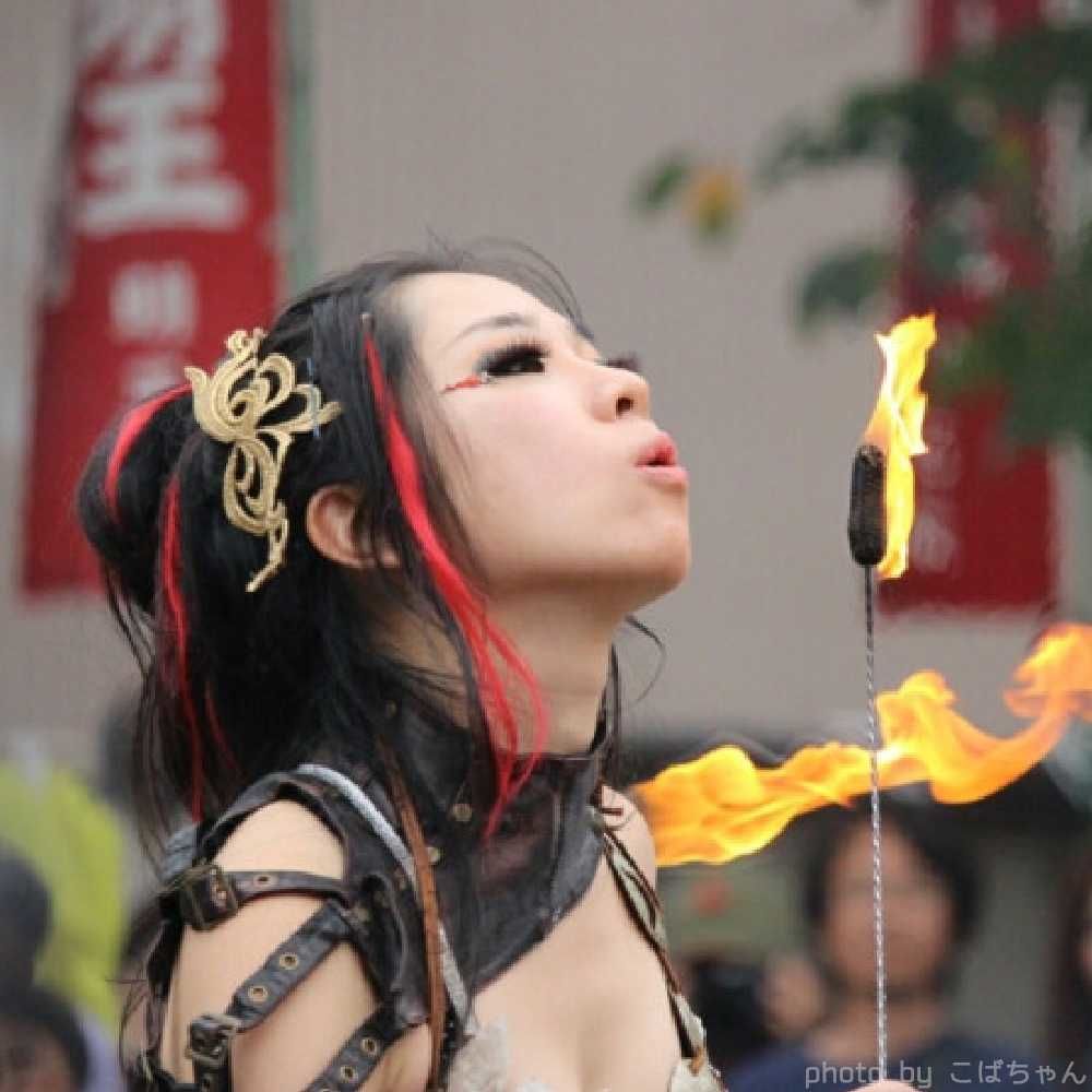 大道芸フェス大須大道町人祭ファイアーショー