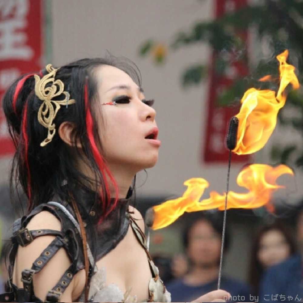 大道芸フェス大須大道町人祭ファイアーショー