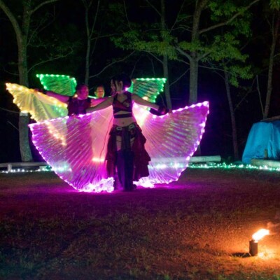 オートキャンプ銀河の夏休みファイアーショー