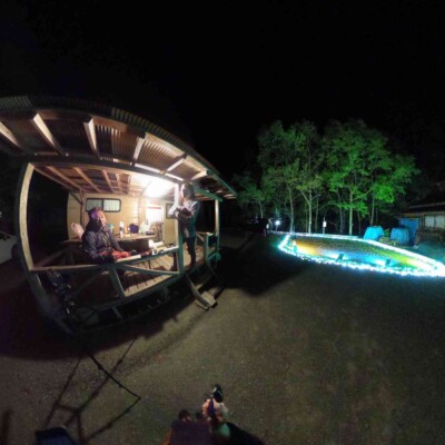 オートキャンプ銀河のバンガロー