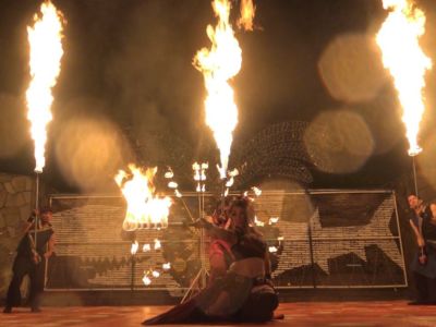 【火付盗賊】ファイアーショー@サマーランド サマランナイトカーニバル 火付盗賊ファイアーパフォーマンス サマーランド サマランナイトカーニバル2017