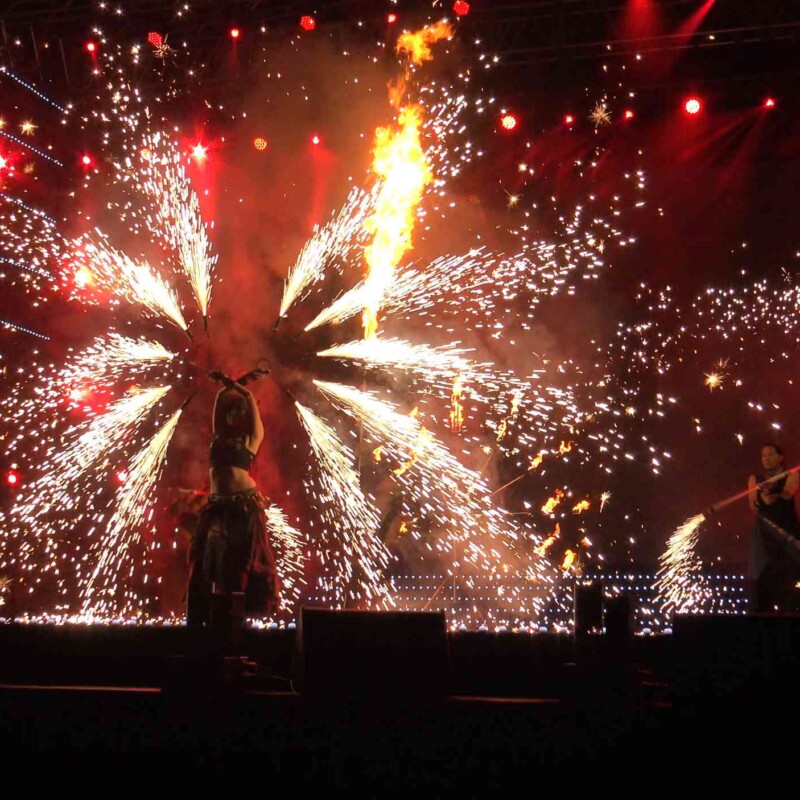 火付盗賊のソウル遠征ファイアーショー