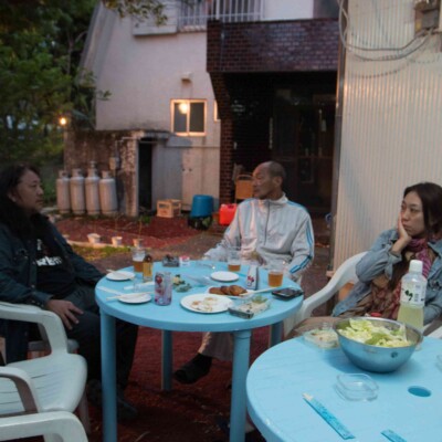 八丈島でバーベキュー