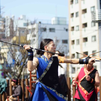 亀戸大道芸火付盗賊パフォーマンス