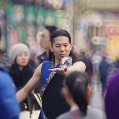 亀戸大道芸火付盗賊パフォーマンス