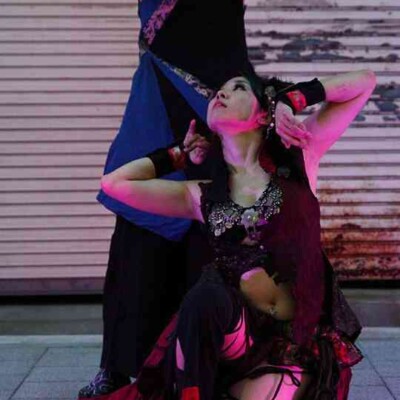 亀戸大道芸 金曜屋台村での火付盗賊ファイアーパフォーマンス