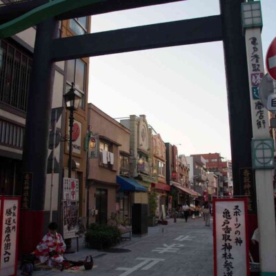 亀戸大道芸 金曜屋台村での火付盗賊ファイアーパフォーマンス
