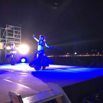 熊本県菊陽町夏祭りで火付盗賊ファイアーショー