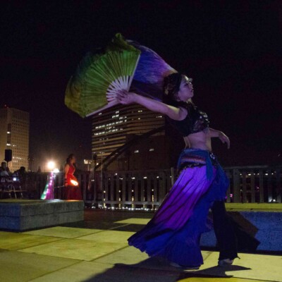 品川運河花火祭りファイアーショー