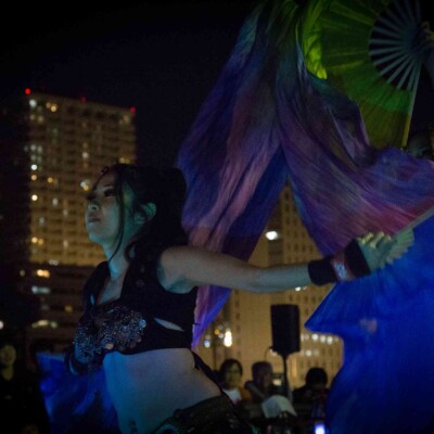 品川運河花火祭りファイアーショー