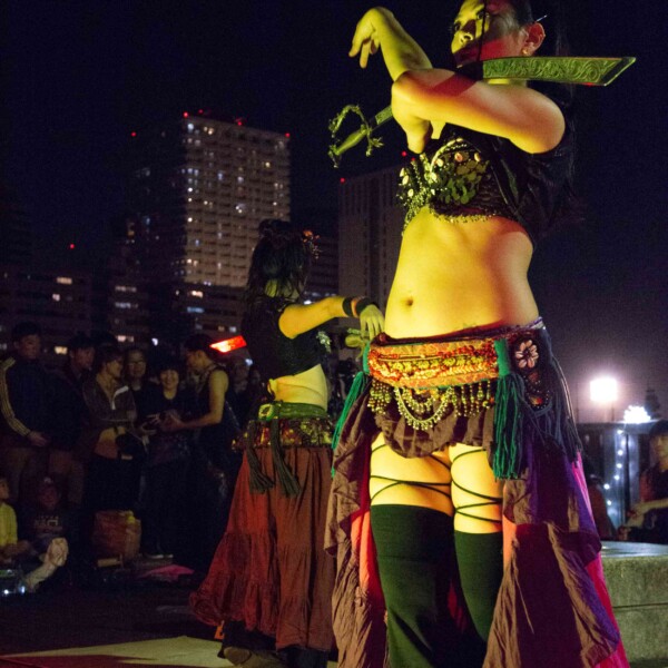 品川運河花火祭りファイアーショー