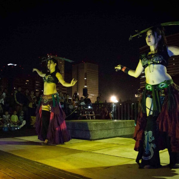 品川運河花火祭りファイアーショー