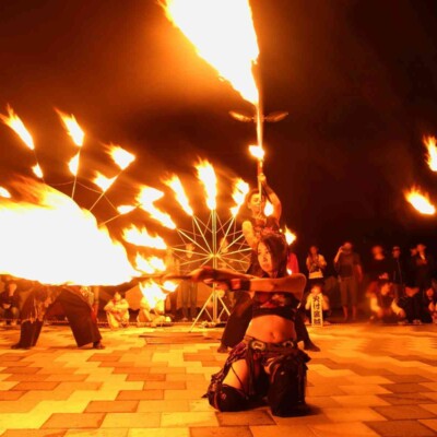 大学祭の火付盗賊ファイアーショー、壮大なフィナーレ