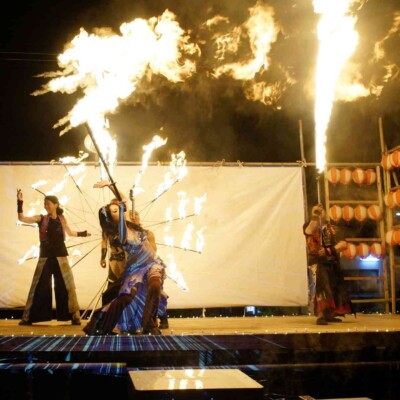 八丈祭火付盗賊ファイアーショー