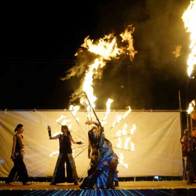 八丈祭火付盗賊ファイアーショー