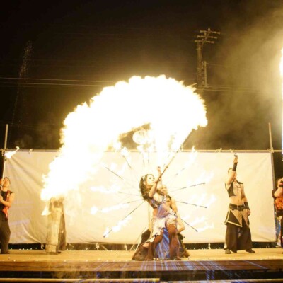 八丈祭火付盗賊ファイアーショー