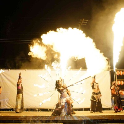 八丈祭火付盗賊ファイアーショー