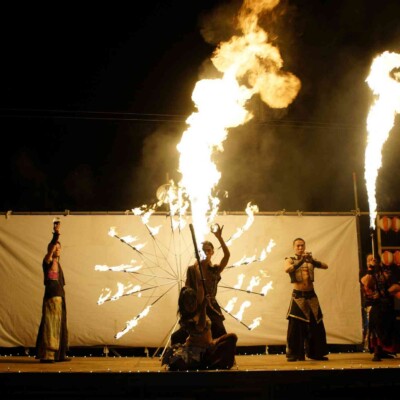 八丈祭火付盗賊ファイアーショー