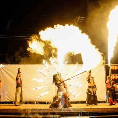 八丈祭火付盗賊ファイアーショー