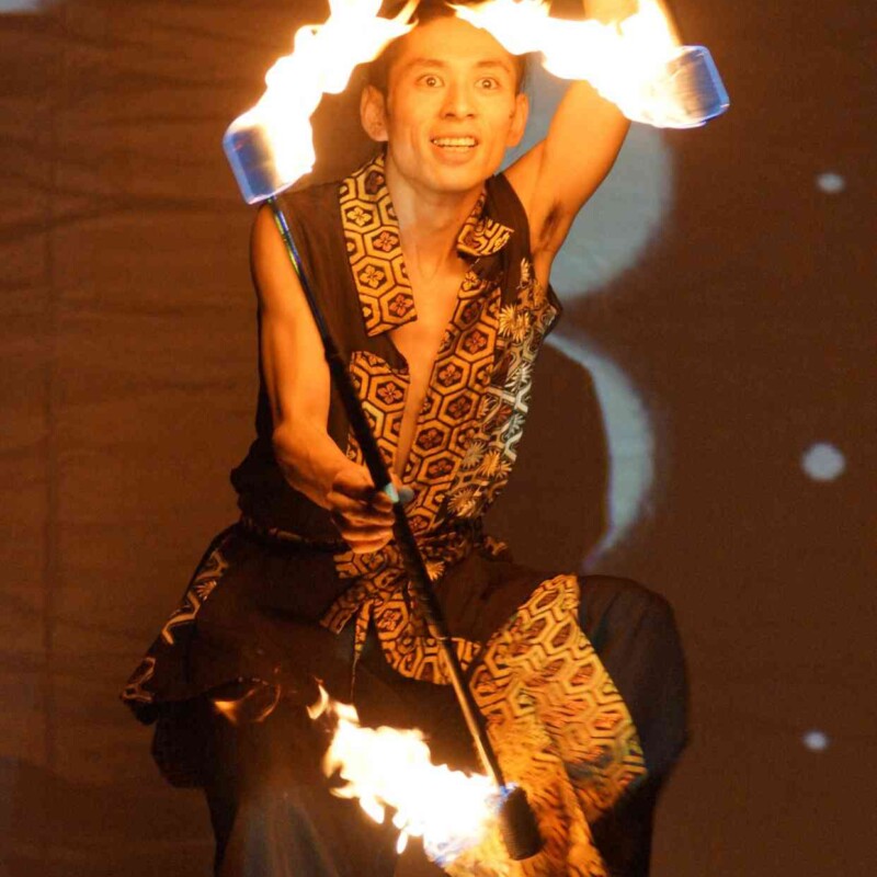 八丈祭火付盗賊ファイアーショー