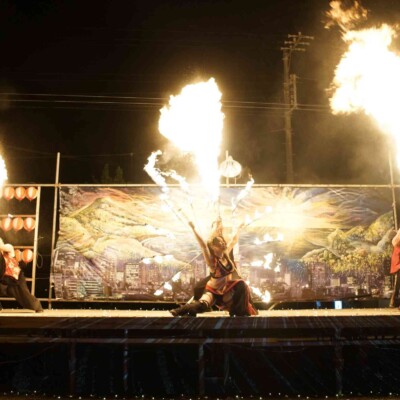 八丈祭火付盗賊ファイアーショー