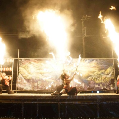 八丈祭火付盗賊ファイアーショー