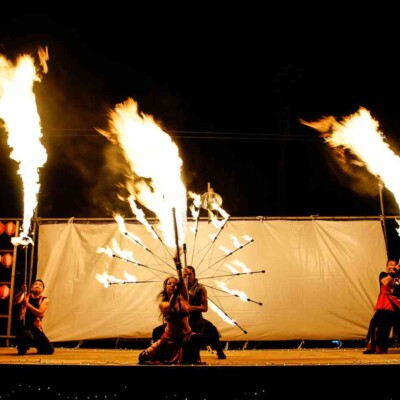 八丈祭火付盗賊ファイアーショー