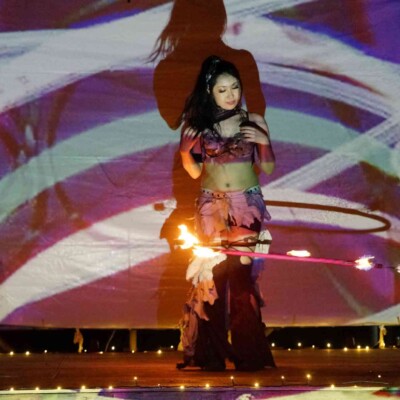 八丈祭火付盗賊ファイアーショー