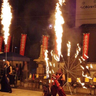 大須大道町人祭の火付盗賊ファイアーショー