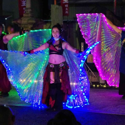 大須大道町人祭の火付盗賊ファイアーショー