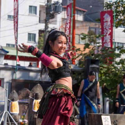 大須大道町人祭の火付盗賊ファイアーショー