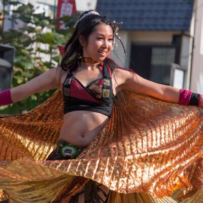 大須大道町人祭の火付盗賊ファイアーショー