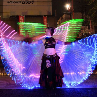 大須大道町人祭の火付盗賊ファイアーショー