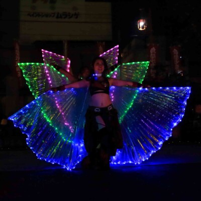 大須大道町人祭の火付盗賊ファイアーショー