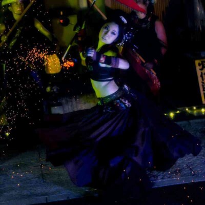 大須大道町人祭の火付盗賊ファイアーショー