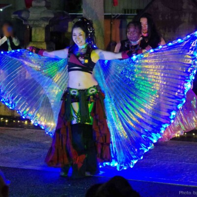 大須大道町人祭の火付盗賊ファイアーショー