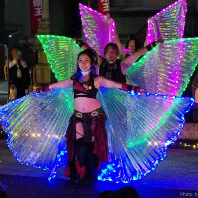 大須大道町人祭の火付盗賊ファイアーショー