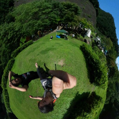 アウトドアフェス西遊記会場の松田湖畔キャンプ場