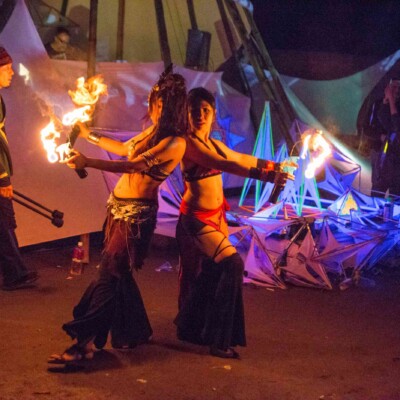 アウトドアフェスで火付盗賊ファイアーショー