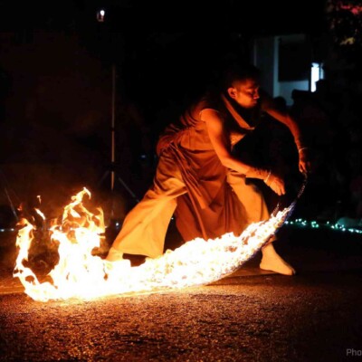 大須大道町人祭の火付盗賊ファイアーショー