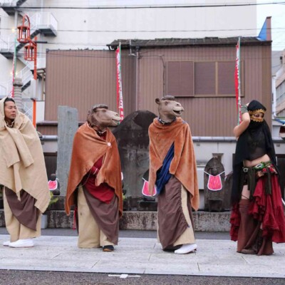 大須大道町人祭の火付盗賊ファイアーショー