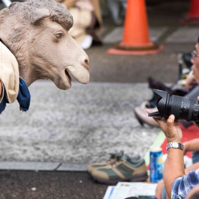 大須大道町人祭の火付盗賊ファイアー大道芸