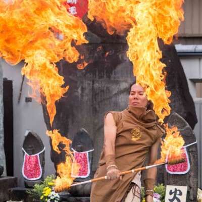 ファイアーバーンアウト 大須大道町人祭の火付盗賊ファイアーショー